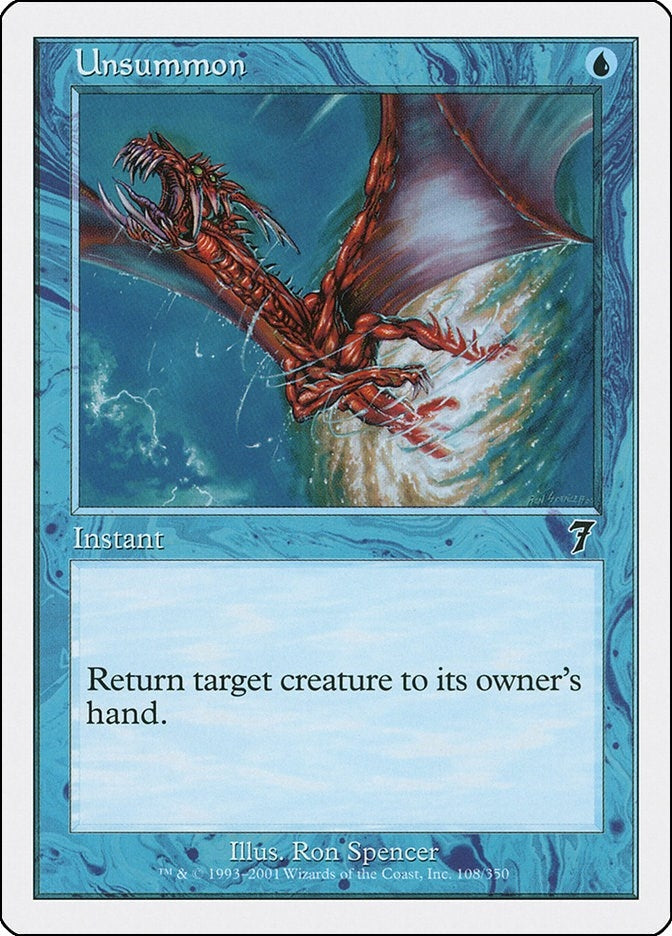 Image for Unsummon (108) [7th Edition] - Magic: The Gathering