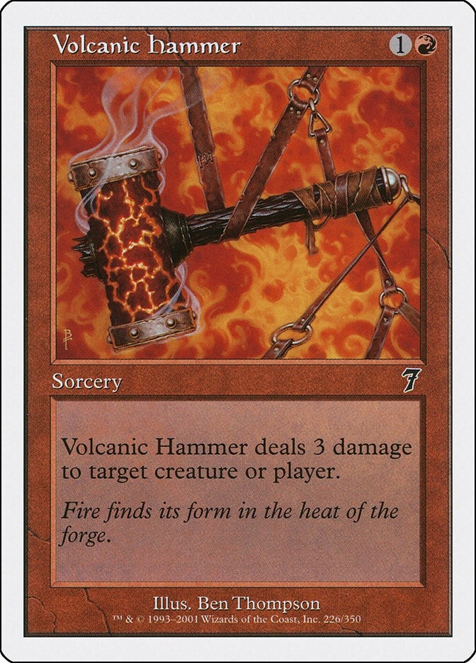 Image for Volcanic Hammer (226) [7th Edition] - Magic: The Gathering
