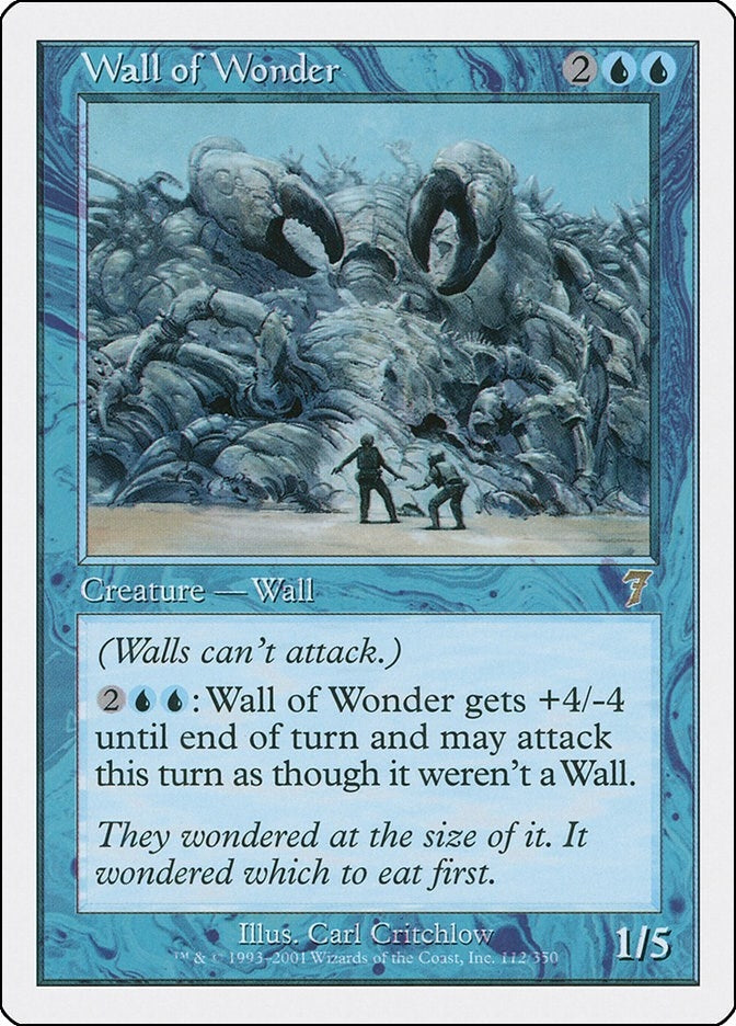 Image for Wall of Wonder (112) [7th Edition] - Magic: The Gathering