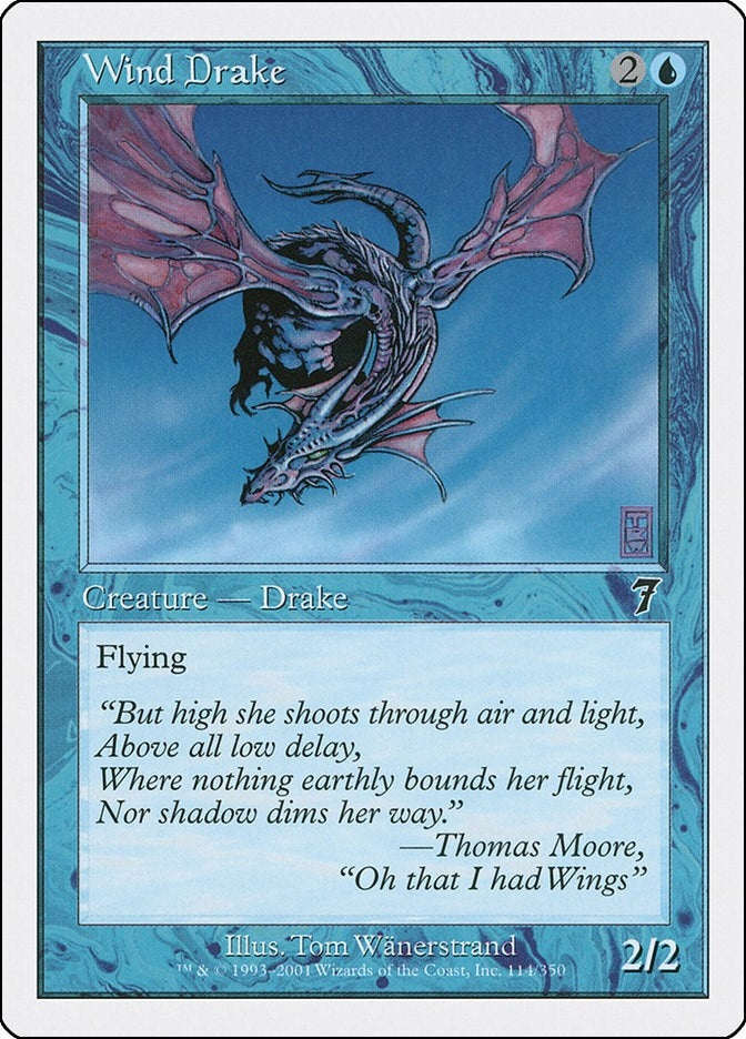 Image for Wind Drake (114) [7th Edition] - Magic: The Gathering