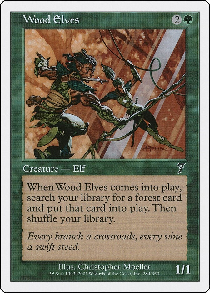 Image for Wood Elves (284) [7th Edition] - Magic: The Gathering