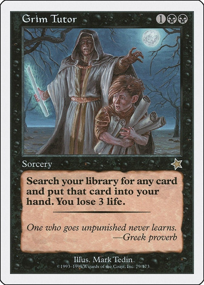 Image for Grim Tutor (79) [Starter 1999] - Magic: The Gathering