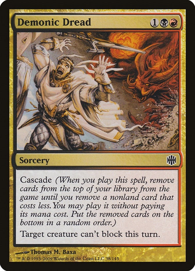 Image for Demonic Dread (38) [Alara Reborn] - Magic: The Gathering