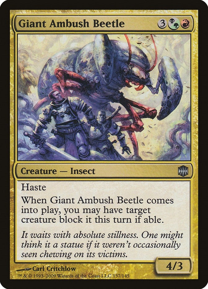 Image for Giant Ambush Beetle (137) [Alara Reborn] - Magic: The Gathering
