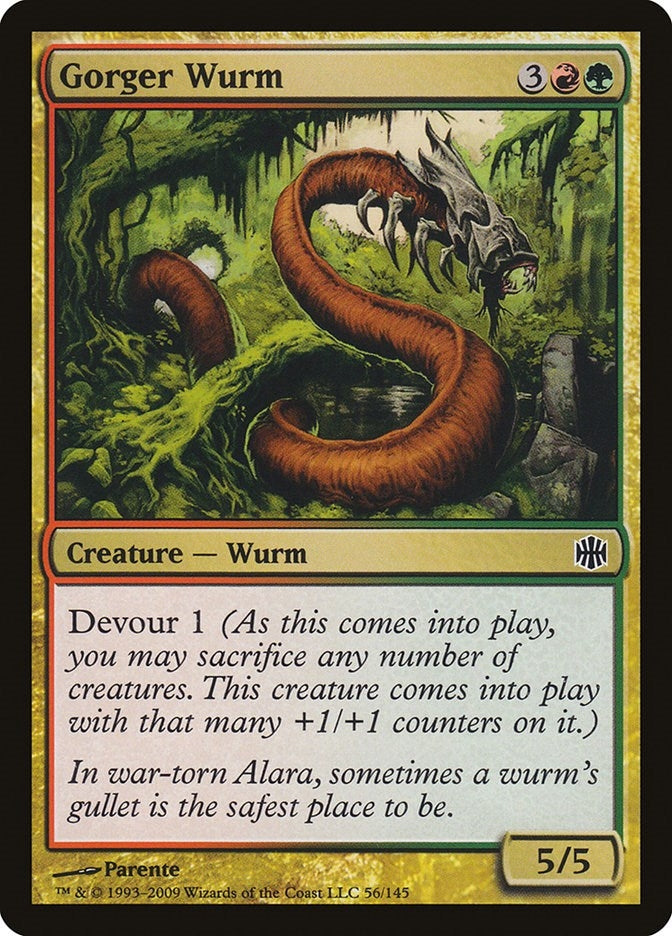 Image for Gorger Wurm (56) [Alara Reborn] - Magic: The Gathering