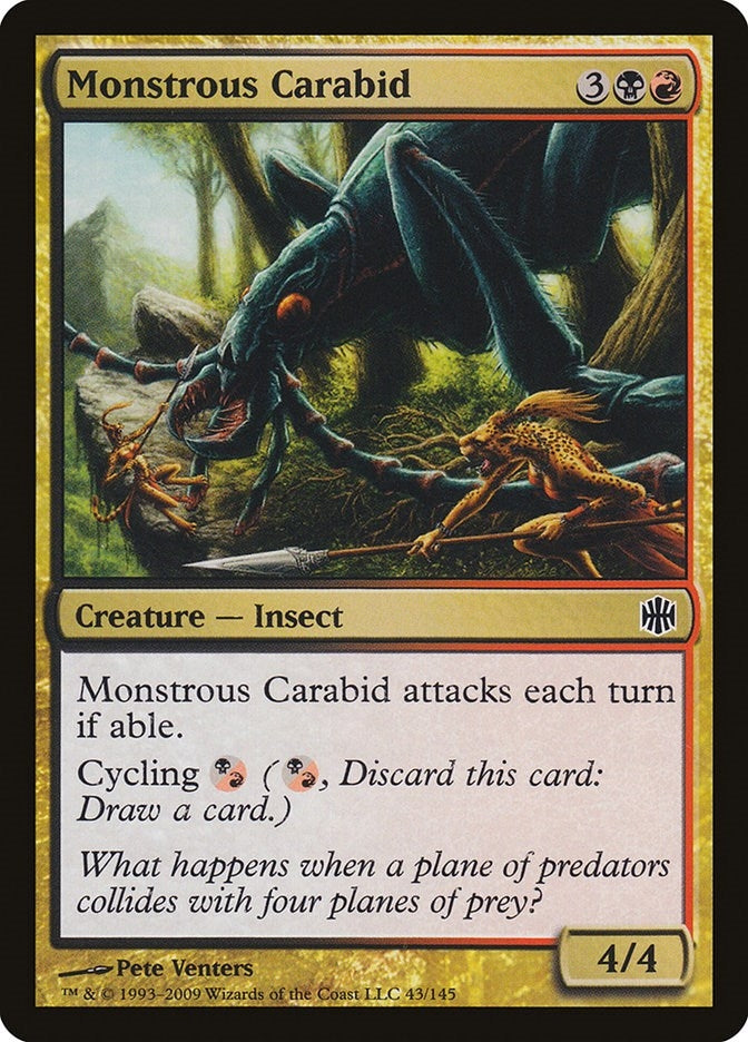Image for Monstrous Carabid (43) [Alara Reborn] - Magic: The Gathering
