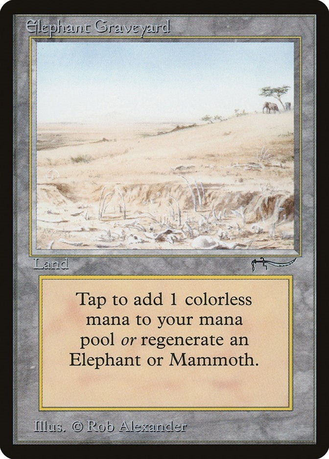 Image for Elephant Graveyard [Arabian Nights] - Magic: The Gathering
