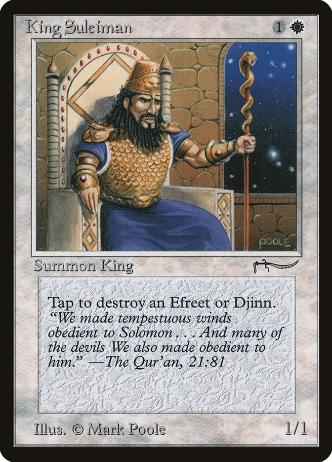 Image for King Suleiman [Arabian Nights] - Magic: The Gathering