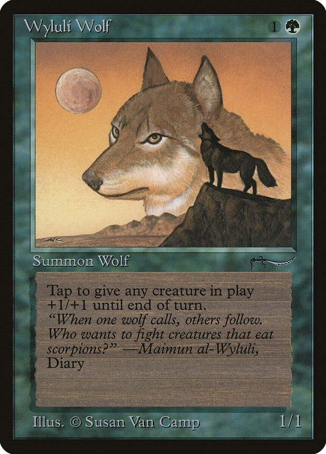 Image for Wyluli Wolf [Arabian Nights] - Magic: The Gathering