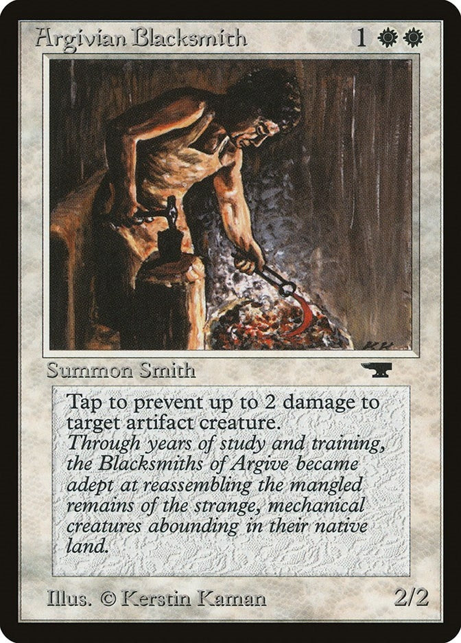 Image for Argivian Blacksmith [Antiquities] - Magic: The Gathering