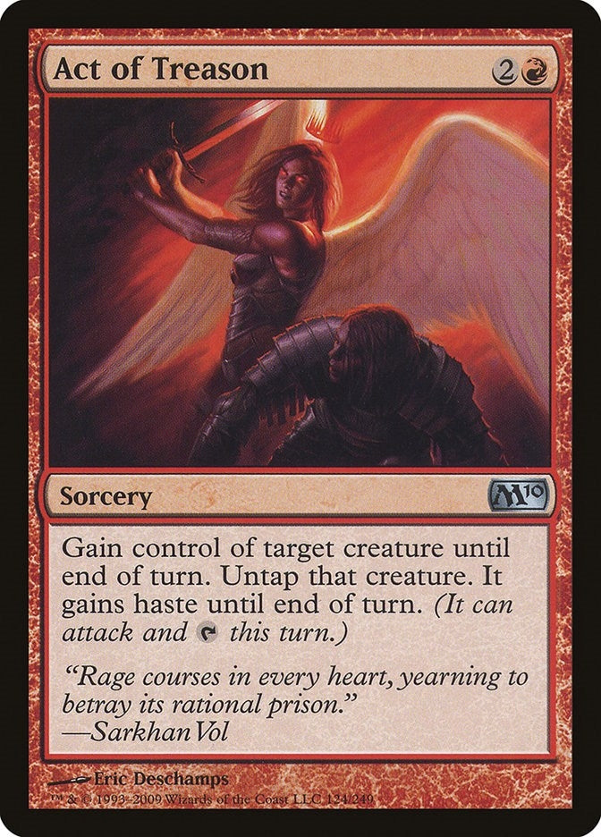 Image for Act of Treason (124) [Magic 2010 (M10)] - Magic: The Gathering