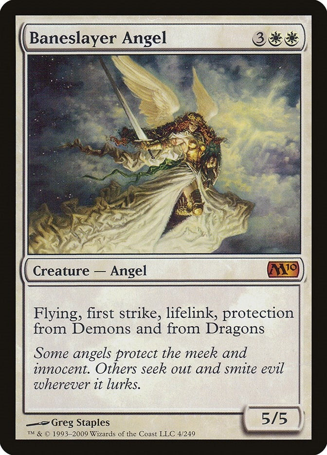 Image for Baneslayer Angel (4) [Magic 2010 (M10)] - Magic: The Gathering