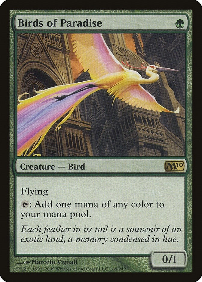 Image for Birds of Paradise (168) [Magic 2010 (M10)] - Magic: The Gathering