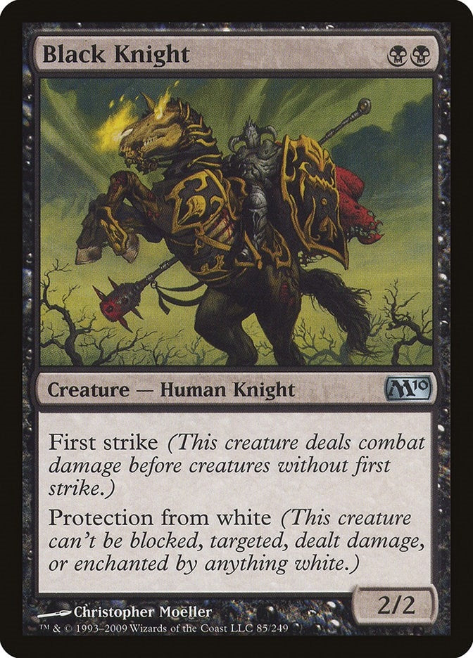 Image for Black Knight (85) [Magic 2010 (M10)] - Magic: The Gathering