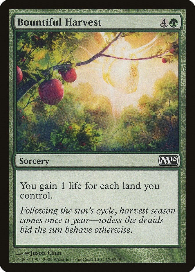 Image for Bountiful Harvest (170) [Magic 2010 (M10)] - Magic: The Gathering