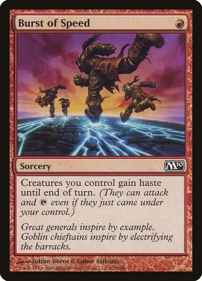 Image for Burst of Speed (129) [Magic 2010 (M10)] - Magic: The Gathering
