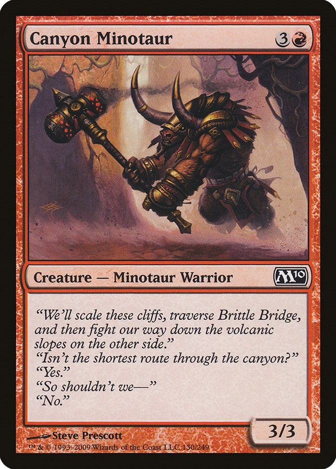 Image for Canyon Minotaur (130) [Magic 2010 (M10)] - Magic: The Gathering