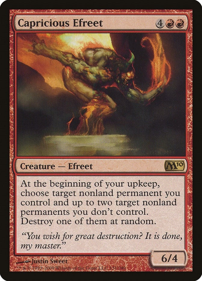 Image for Capricious Efreet (131) [Magic 2010 (M10)] - Magic: The Gathering