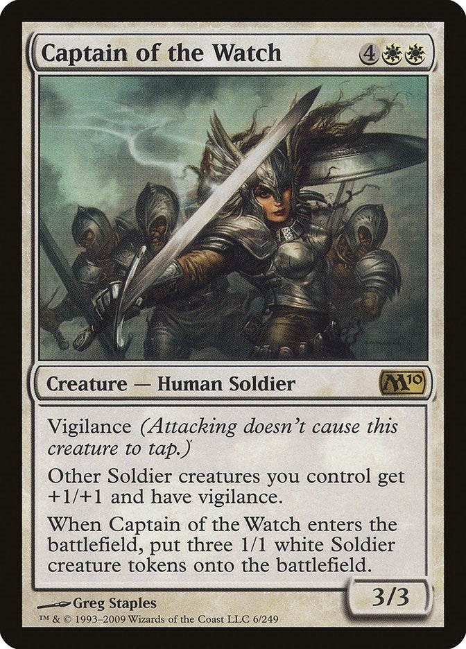 Image for Captain of the Watch (6) [Magic 2010 (M10)] - Magic: The Gathering