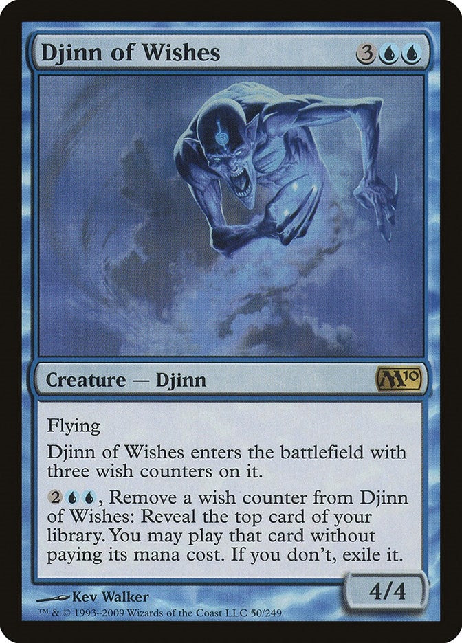 Image for Djinn of Wishes (50) [Magic 2010 (M10)] - Magic: The Gathering