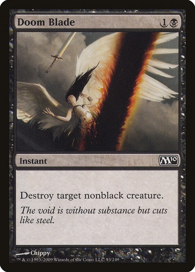 Image for Doom Blade (93) [Magic 2010 (M10)] - Magic: The Gathering