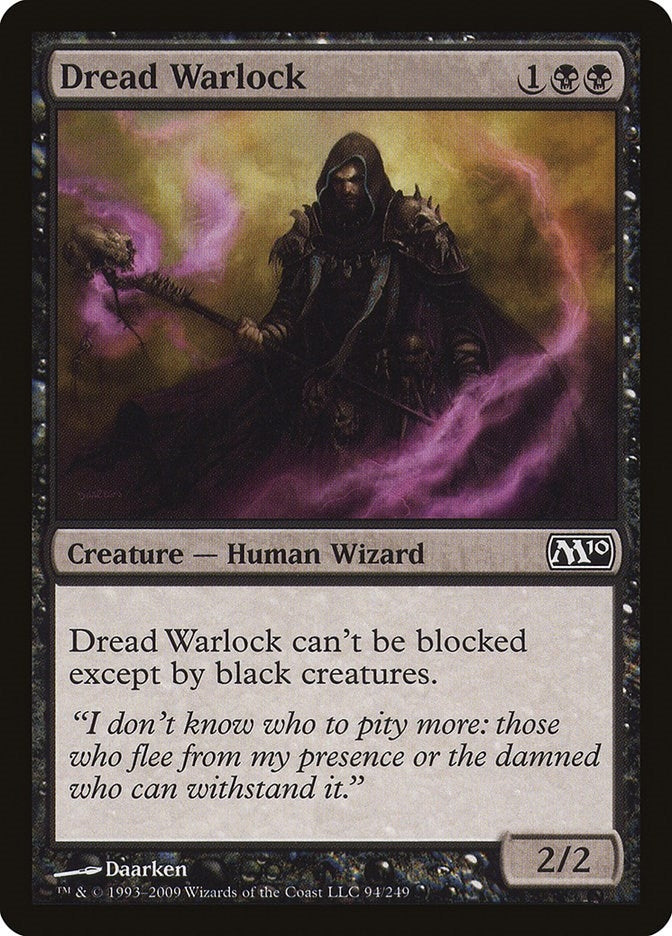 Image for Dread Warlock (94) [Magic 2010 (M10)] - Magic: The Gathering