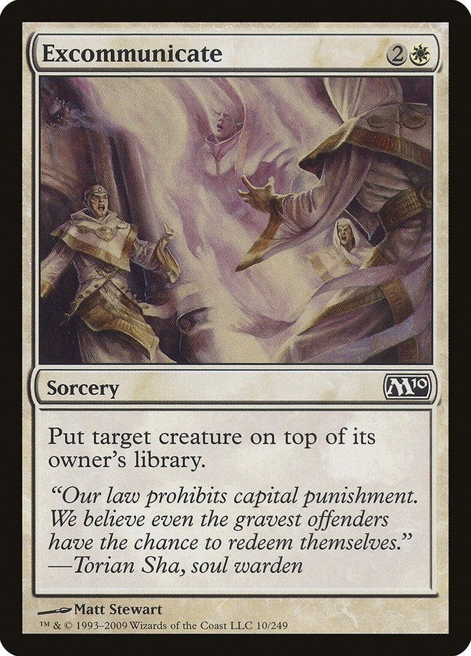 Image for Excommunicate (10) [Magic 2010 (M10)] - Magic: The Gathering