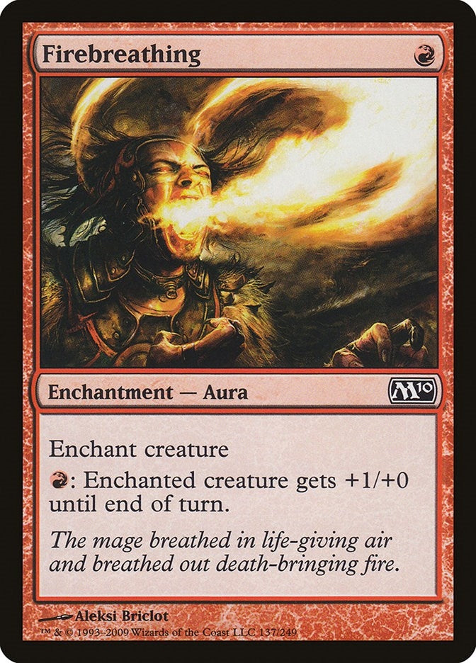 Image for Firebreathing (137) [Magic 2010 (M10)] - Magic: The Gathering
