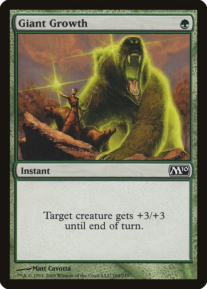 Image for Giant Growth (184) [Magic 2010 (M10)] - Magic: The Gathering