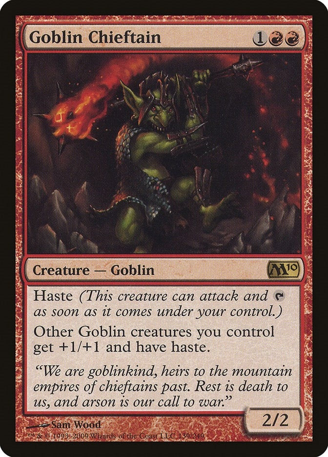 Image for Goblin Chieftain (139) [Magic 2010 (M10)] - Magic: The Gathering