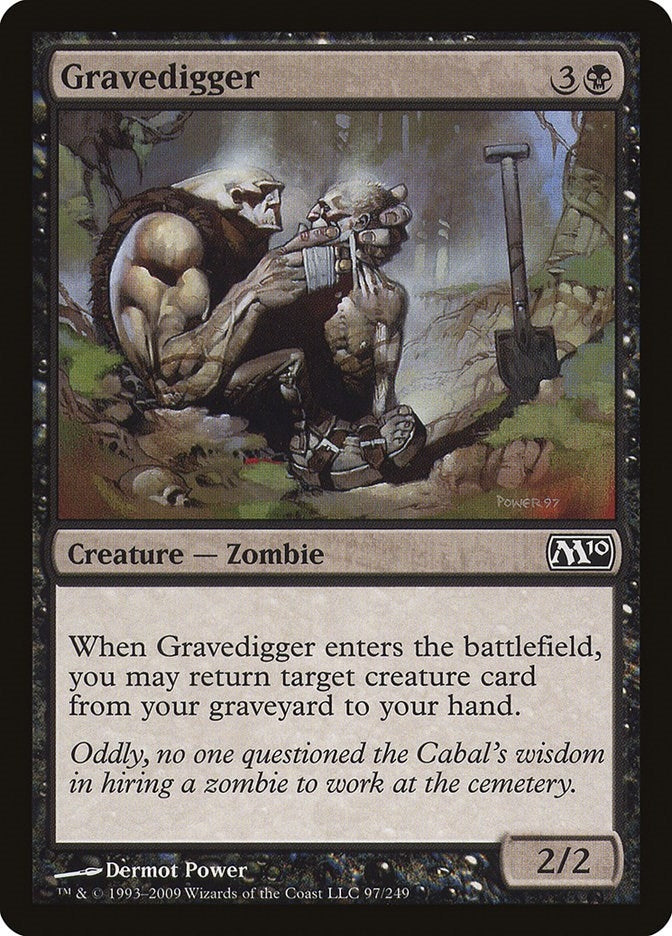 Image for Gravedigger (97) [Magic 2010 (M10)] - Magic: The Gathering