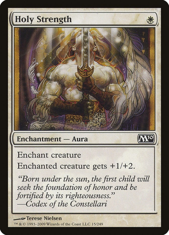 Image for Holy Strength (15) [Magic 2010 (M10)] - Magic: The Gathering
