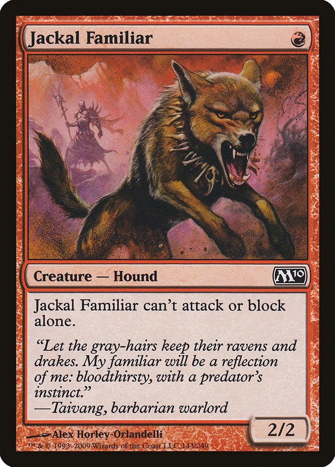 Image for Jackal Familiar (143) [Magic 2010 (M10)] - Magic: The Gathering