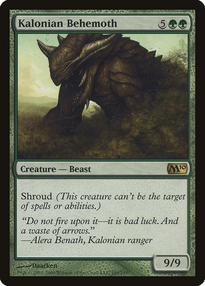 Image for Kalonian Behemoth (188) [Magic 2010 (M10)] - Magic: The Gathering
