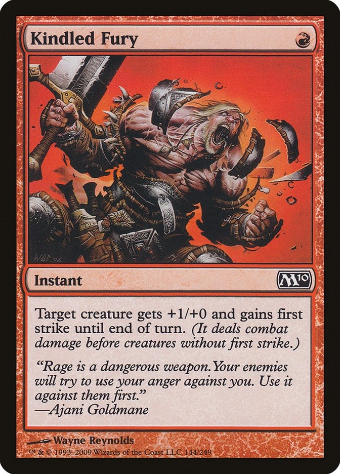 Image for Kindled Fury (144) [Magic 2010 (M10)] - Magic: The Gathering