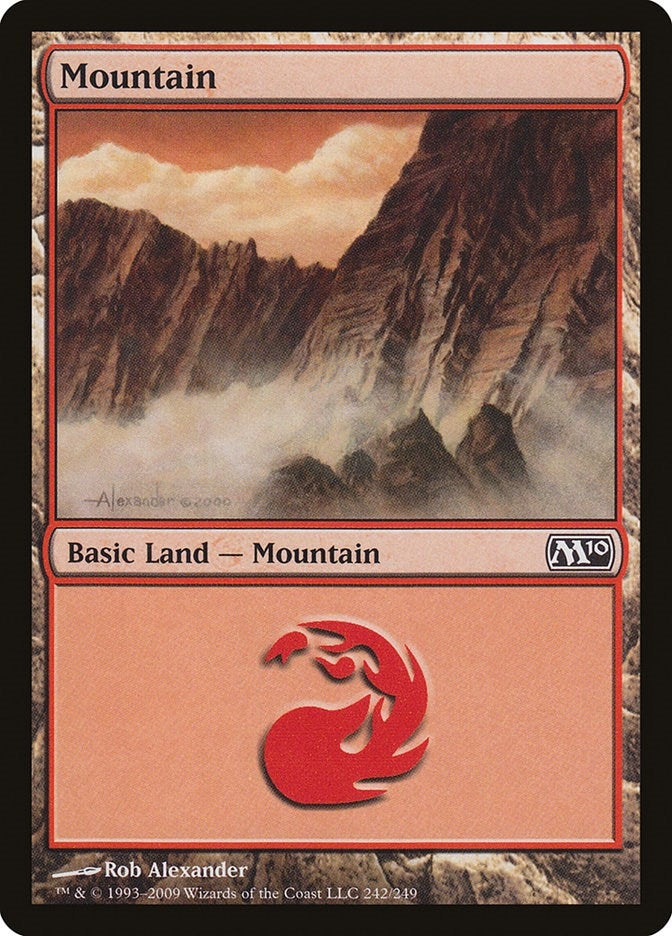 Image for Mountain (242) (242) [Magic 2010 (M10)] - Magic: The Gathering