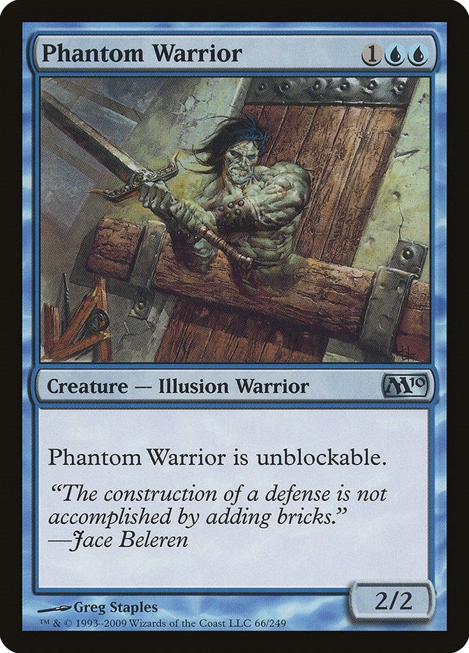Image for Phantom Warrior (66) [Magic 2010 (M10)] - Magic: The Gathering