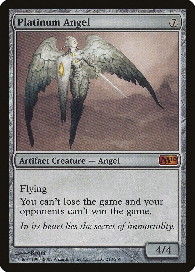 Image for Platinum Angel (218) [Magic 2010 (M10)] - Magic: The Gathering