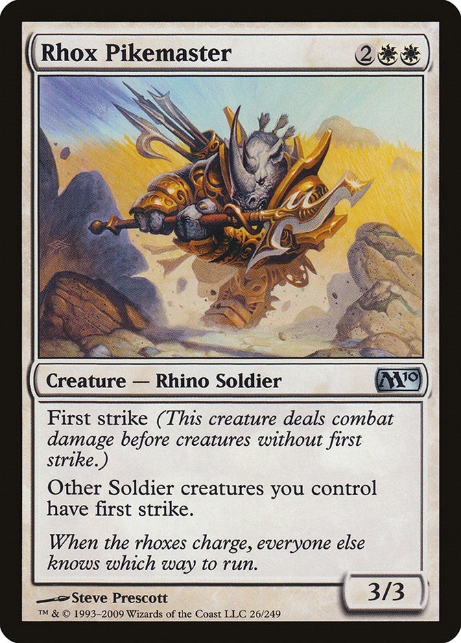 Image for Rhox Pikemaster (26) [Magic 2010 (M10)] - Magic: The Gathering