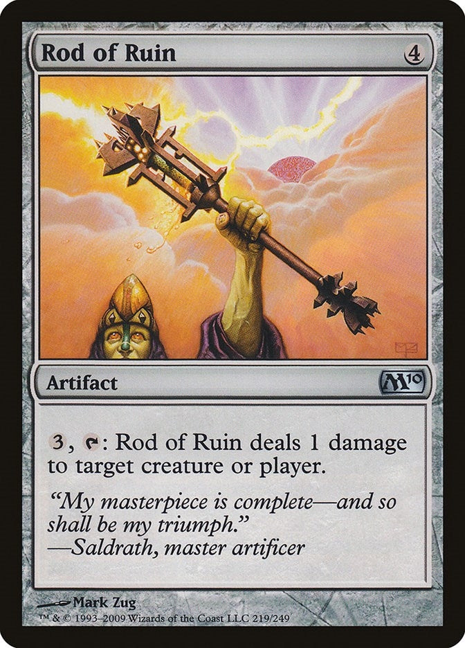Image for Rod of Ruin (219) [Magic 2010 (M10)] - Magic: The Gathering