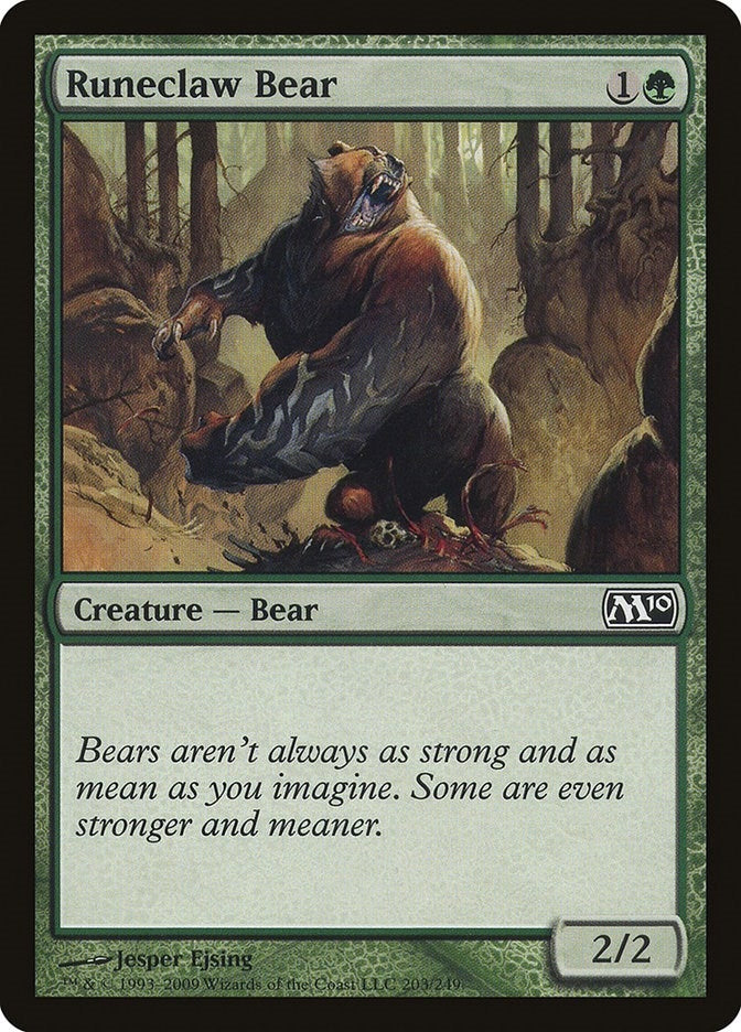 Image for Runeclaw Bear (203) [Magic 2010 (M10)] - Magic: The Gathering