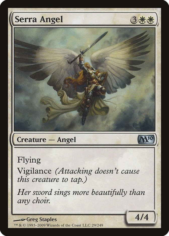 Image for Serra Angel (29) [Magic 2010 (M10)] - Magic: The Gathering