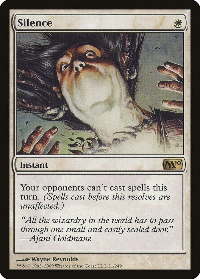 Image for Silence (31) [Magic 2010 (M10)] - Magic: The Gathering