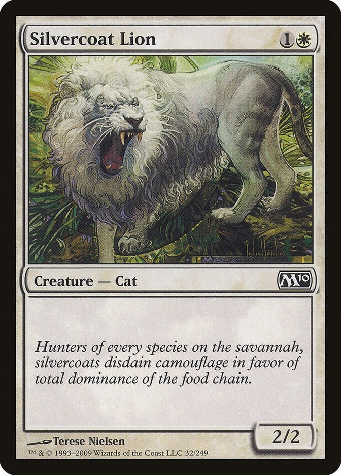 Image for Silvercoat Lion (32) [Magic 2010 (M10)] - Magic: The Gathering