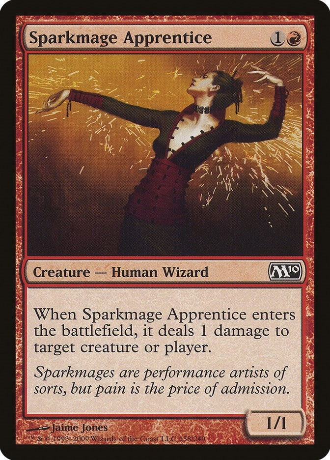 Image for Sparkmage Apprentice (158) [Magic 2010 (M10)] - Magic: The Gathering