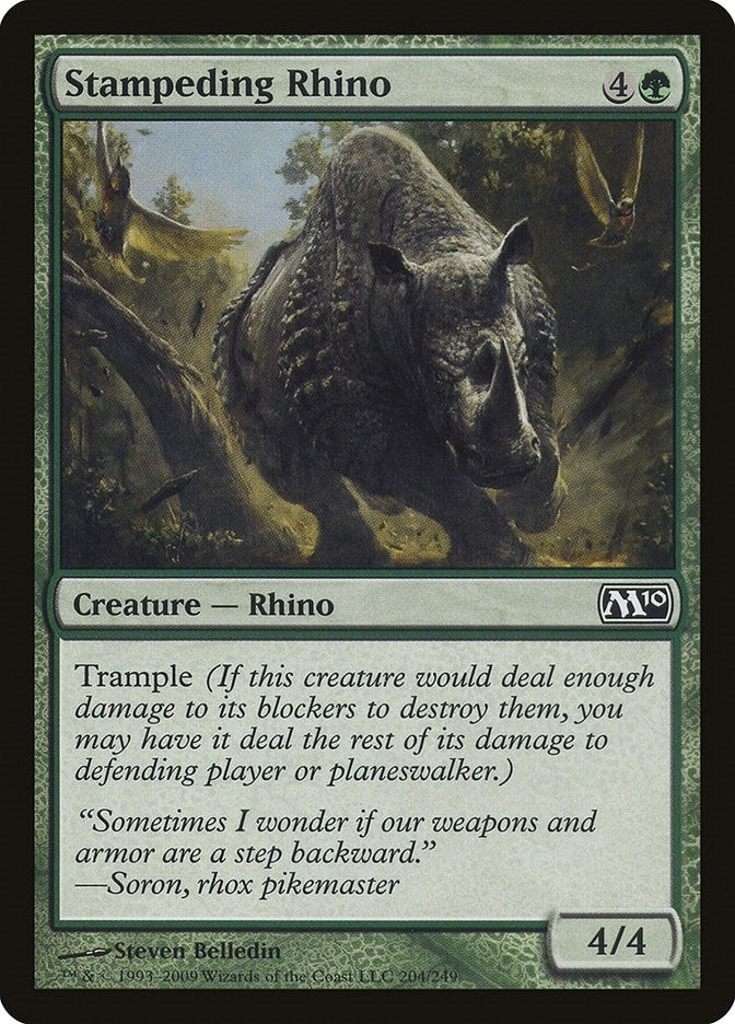 Image for Stampeding Rhino (204) [Magic 2010 (M10)] - Magic: The Gathering