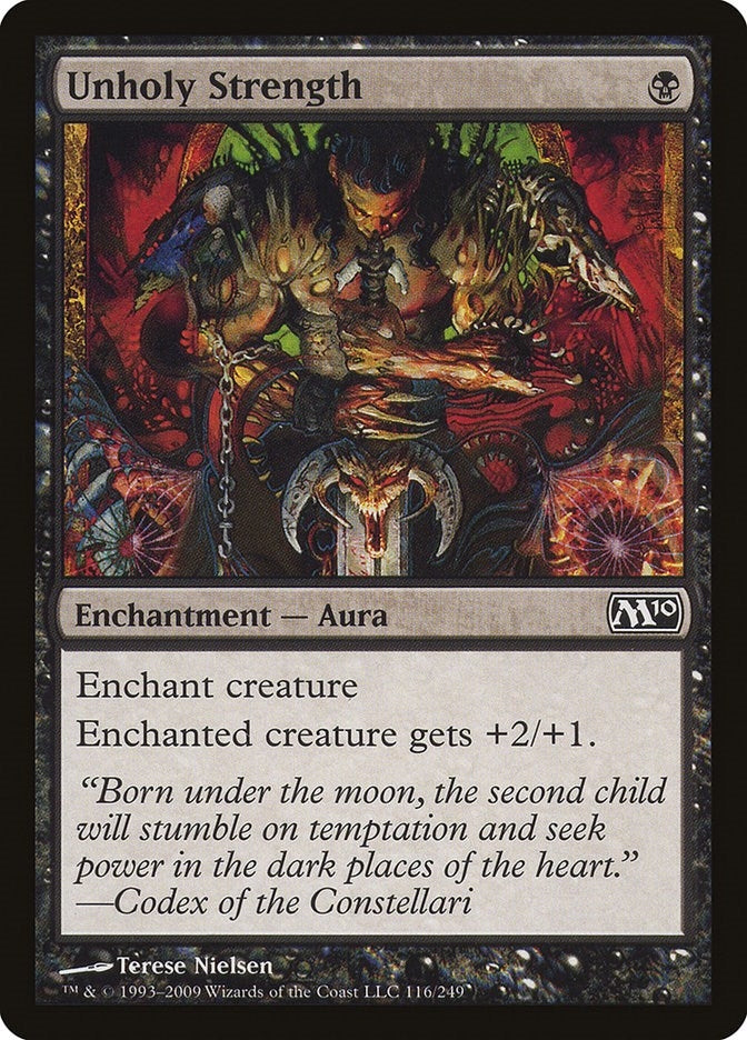 Image for Unholy Strength (116) [Magic 2010 (M10)] - Magic: The Gathering