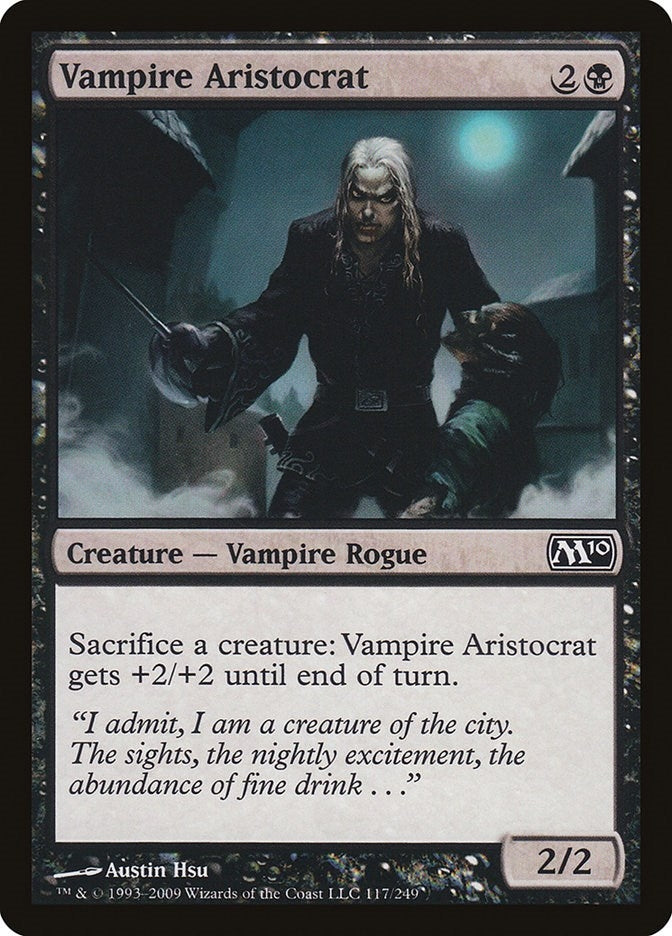 Image for Vampire Aristocrat (117) [Magic 2010 (M10)] - Magic: The Gathering