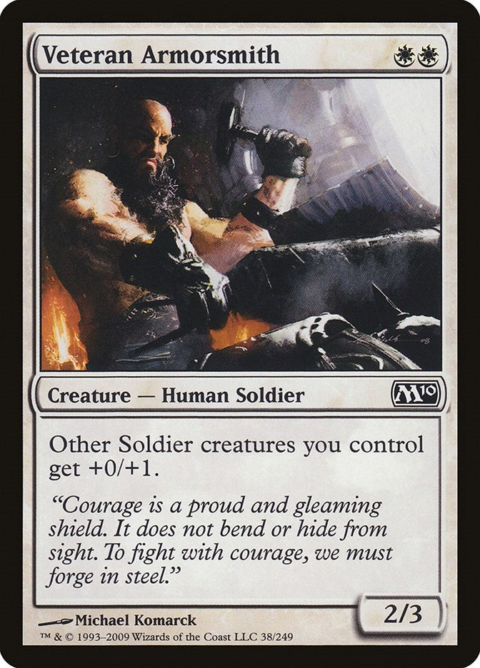 Image for Veteran Armorsmith (38) [Magic 2010 (M10)] - Magic: The Gathering