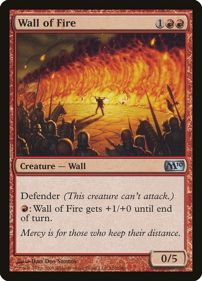 Image for Wall of Fire (162) [Magic 2010 (M10)] - Magic: The Gathering